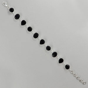 925 Sterling Silver Black Onyx Bracelets