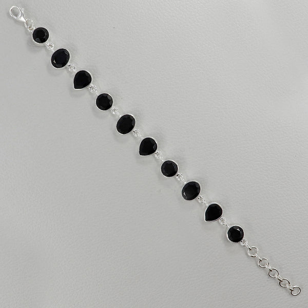 925 Sterling Silver Black Onyx Bracelets