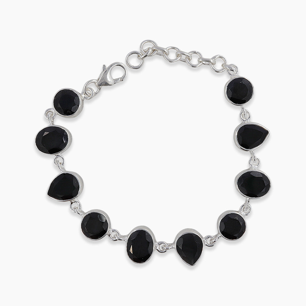 925 Sterling Silver Black Onyx Bracelets