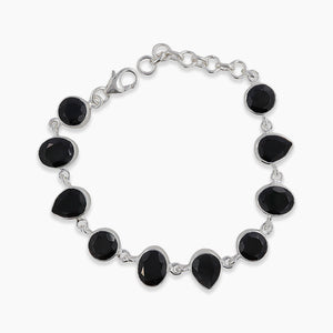 925 Sterling Silver Black Onyx Bracelets