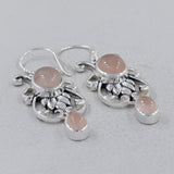 Dendritic Opal Silver Earrings