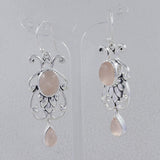 Dendritic Opal Silver Earrings