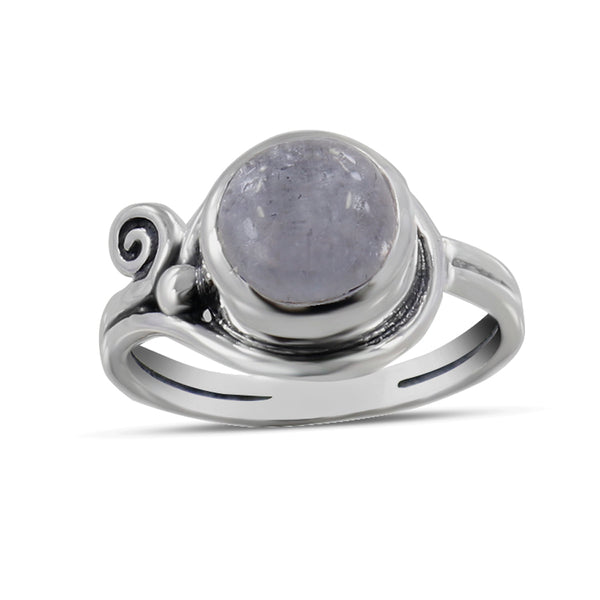 925 Sterling Silver Rainbow Moonstone Rings