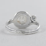 Rainbow Moonstone Silver Ring