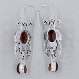 Dendritic Opal Silver Earrings