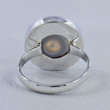 Solar Ice Quartz Silver Ring