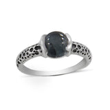 Rainbow Moonstone 925 Sterling Silver Ring