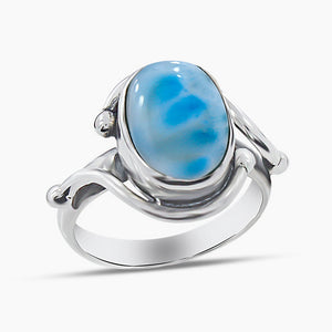 925 Sterling Sliver Larimar Rings