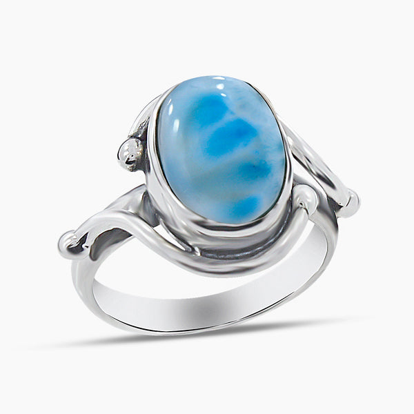 925 Sterling Sliver Larimar Rings