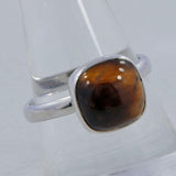 Tiger Eye Silver Ring