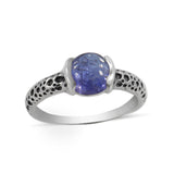 Rainbow Moonstone 925 Sterling Silver Ring