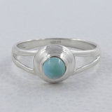 Blue Larimar Silver Rings