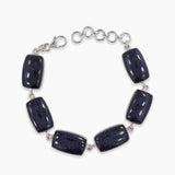 Blue Sunstone Solid Sterling Silver Bracelets