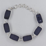 Blue Sunstone Solid Sterling Silver Bracelets