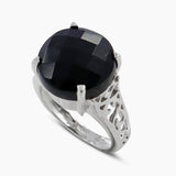 Black Onyx Silver Rings