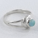 Blue Larimar Silver Rings