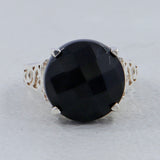 Black Onyx Silver Ring