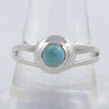 Blue Larimar Silver Rings