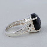 Black Onyx Silver Ring