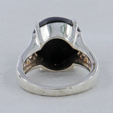 Black Onyx Silver Ring