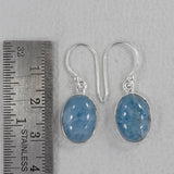 Aquamarine Silver Earrings