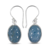 Aquamarine Silver Earrings