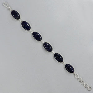925 Sterling Silver Blue Sunstone Bracelets
