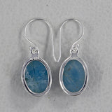 Aquamarine Silver Earrings