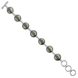 925 Sterling Silver Golden Pyrite Bracelets