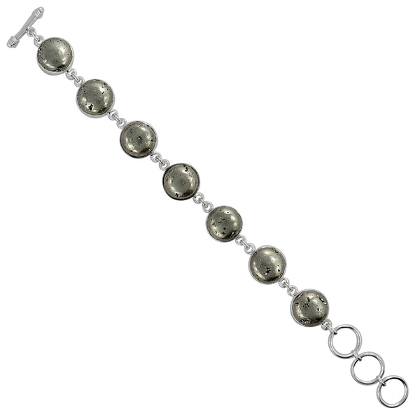 925 Sterling Silver Golden Pyrite Bracelets