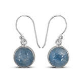 Aquamarine Silver Earrings