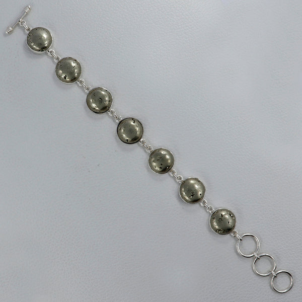 925 Sterling Silver Golden Pyrite Bracelets