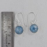 Aquamarine Silver Earrings