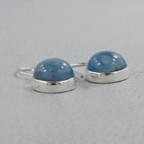 Aquamarine Silver Earrings