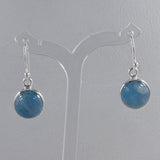 Aquamarine Silver Earrings