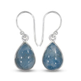 Aquamarine Silver Earrings