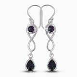 Amethyst Silver Earrings