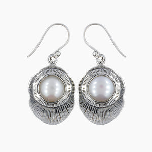 925 Sterling Silver Pearl Earrings