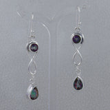 Amethyst Silver Earring