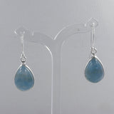 Aquamarine Silver Earrings