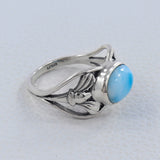 925 Starling Silver Larimar Ring