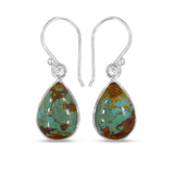 Boulder Turquoise Silver Earrings