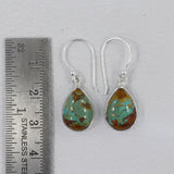 Boulder Turquoise Silver Earrings