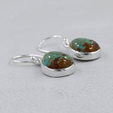 Boulder Turquoise Silver Earrings