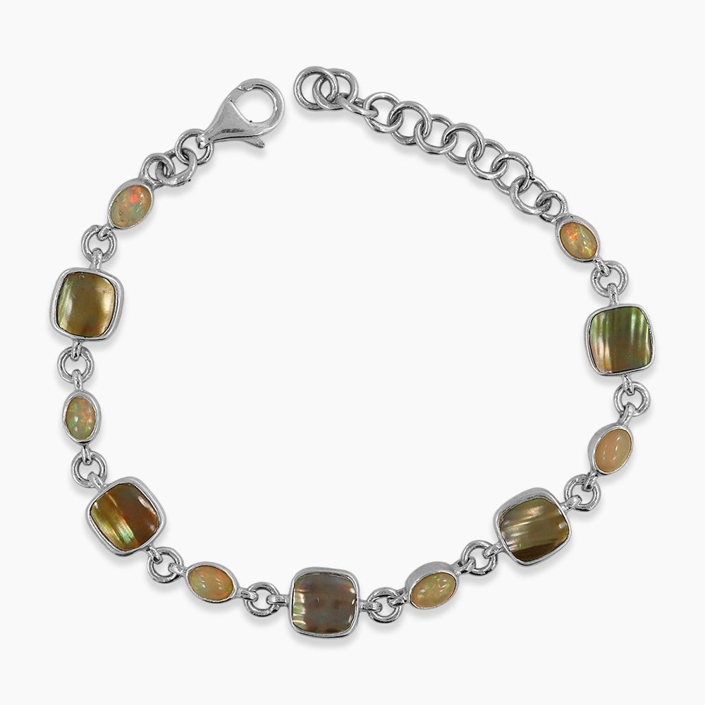 925 Silver Mabe Pearl Bracelets