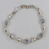 Mabe Pearl, Ethiopian Opal Sterling Silver Bracelets Jewelry