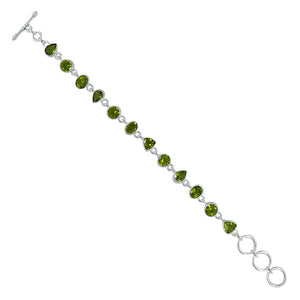 925 Sterling Silver Peridot Bracelets