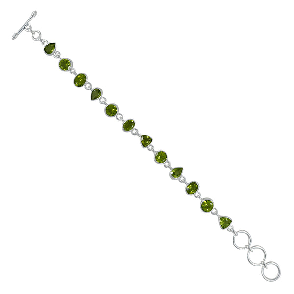 925 Sterling Silver Peridot Bracelets