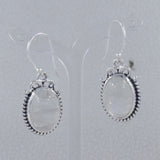 Blue Opal Silver Earrings