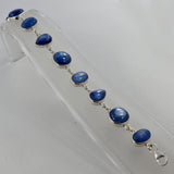 Genuine Kyanite Cab Sterling Silver Bracelets